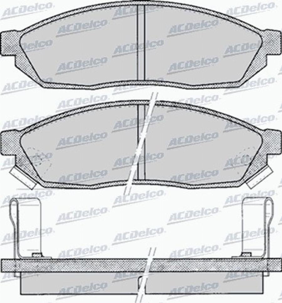 ACDelco AC058075D - Komplet Pločica, disk-kočnica www.molydon.hr