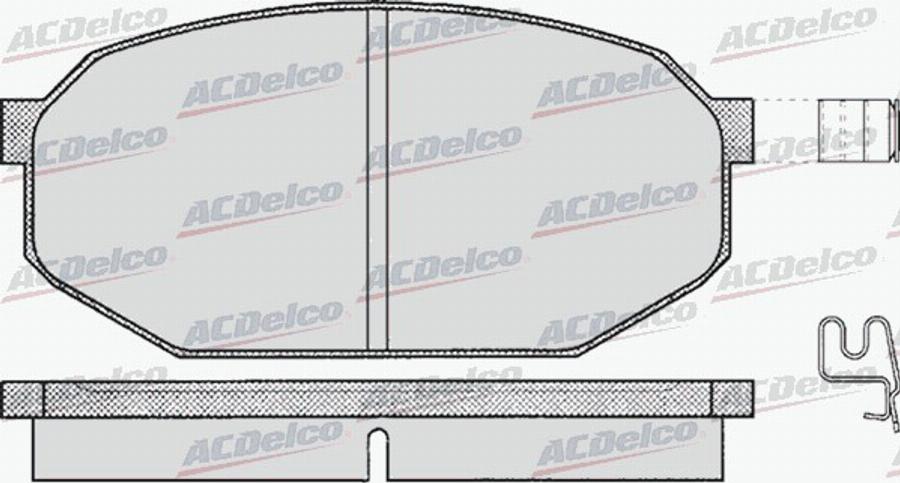 ACDelco AC058198D - Komplet Pločica, disk-kočnica www.molydon.hr