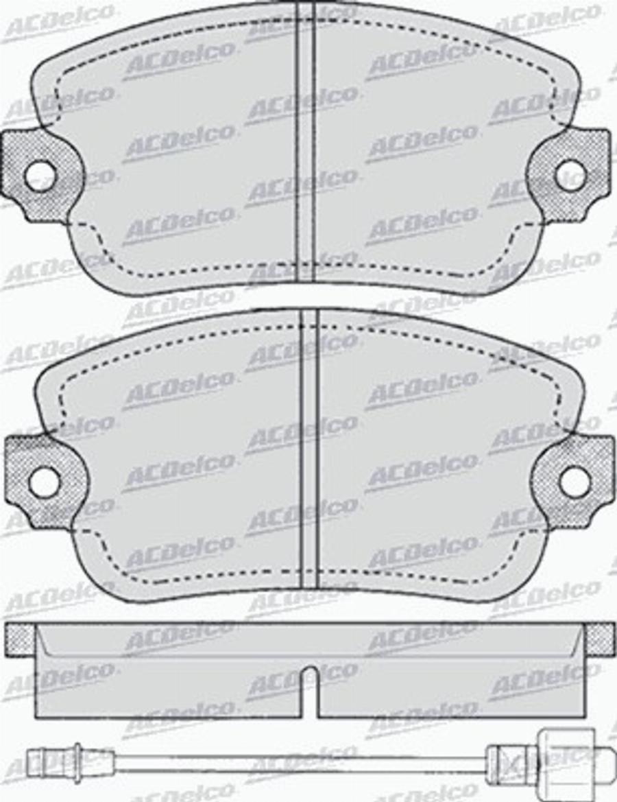 ACDelco AC058145D - Komplet Pločica, disk-kočnica www.molydon.hr