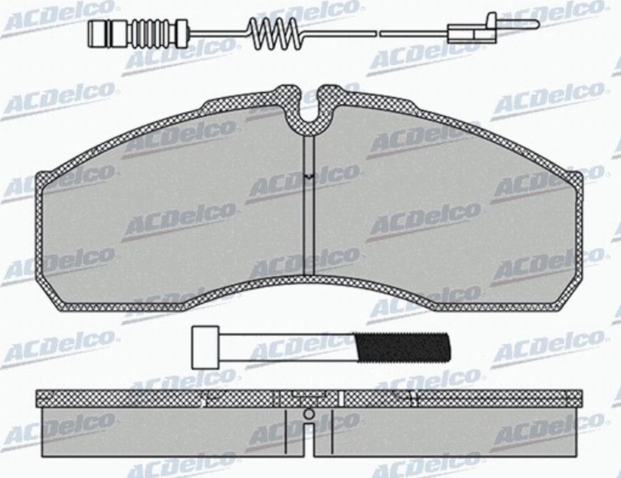 ACDelco AC0581462D - Komplet Pločica, disk-kočnica www.molydon.hr