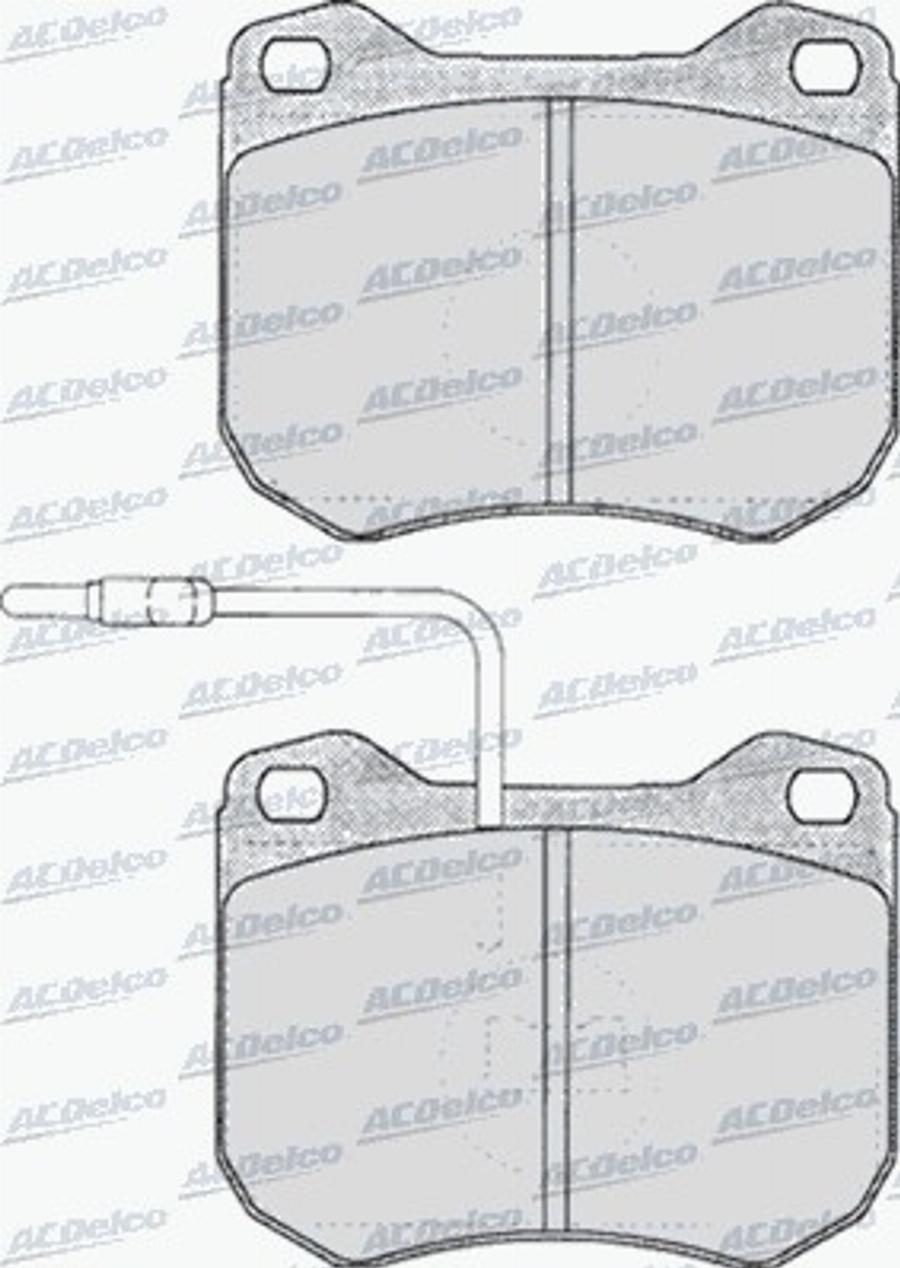 ACDelco AC058146D - Komplet Pločica, disk-kočnica www.molydon.hr