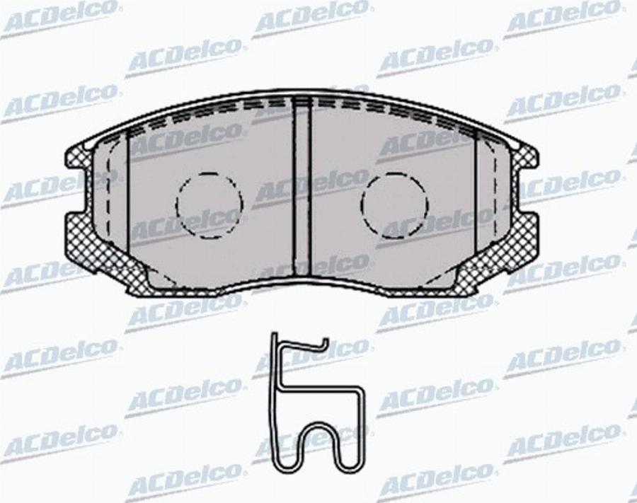 ACDelco AC0581427D - Komplet Pločica, disk-kočnica www.molydon.hr