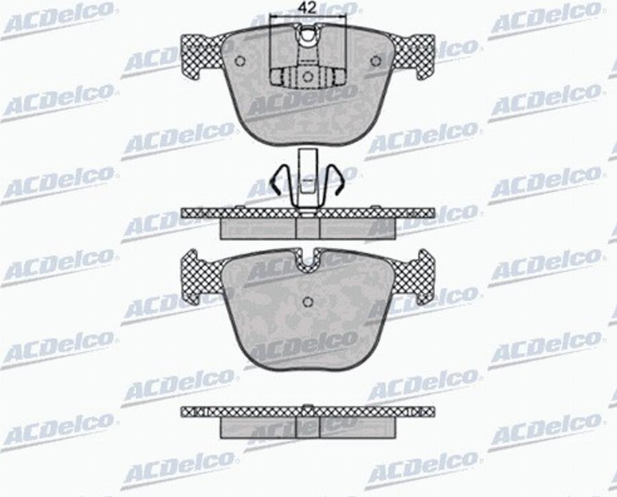 ACDelco AC0581473D - Komplet Pločica, disk-kočnica www.molydon.hr