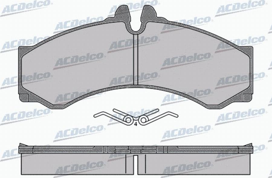 ACDelco AC0581517D - Komplet Pločica, disk-kočnica www.molydon.hr