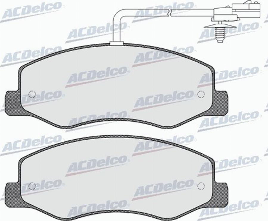 ACDelco AC0581570D - Komplet Pločica, disk-kočnica www.molydon.hr