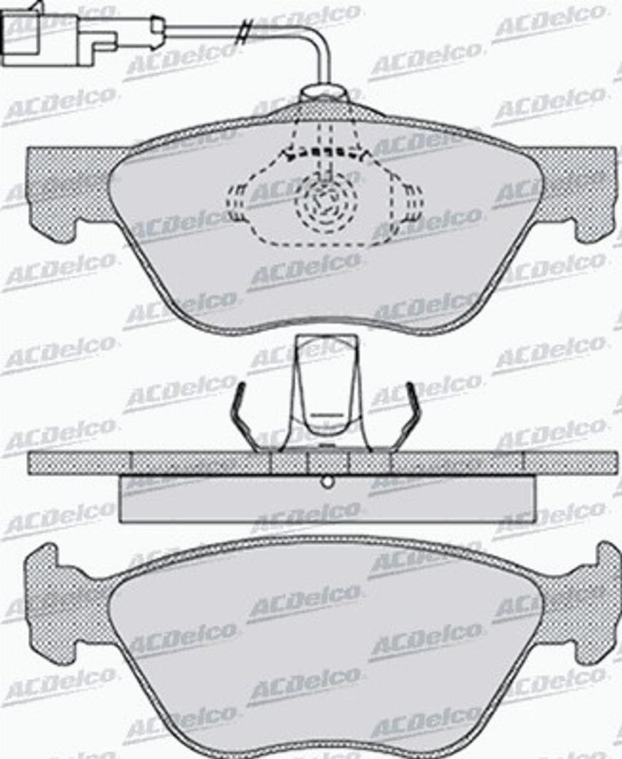 ACDelco AC0581098D - Komplet Pločica, disk-kočnica www.molydon.hr