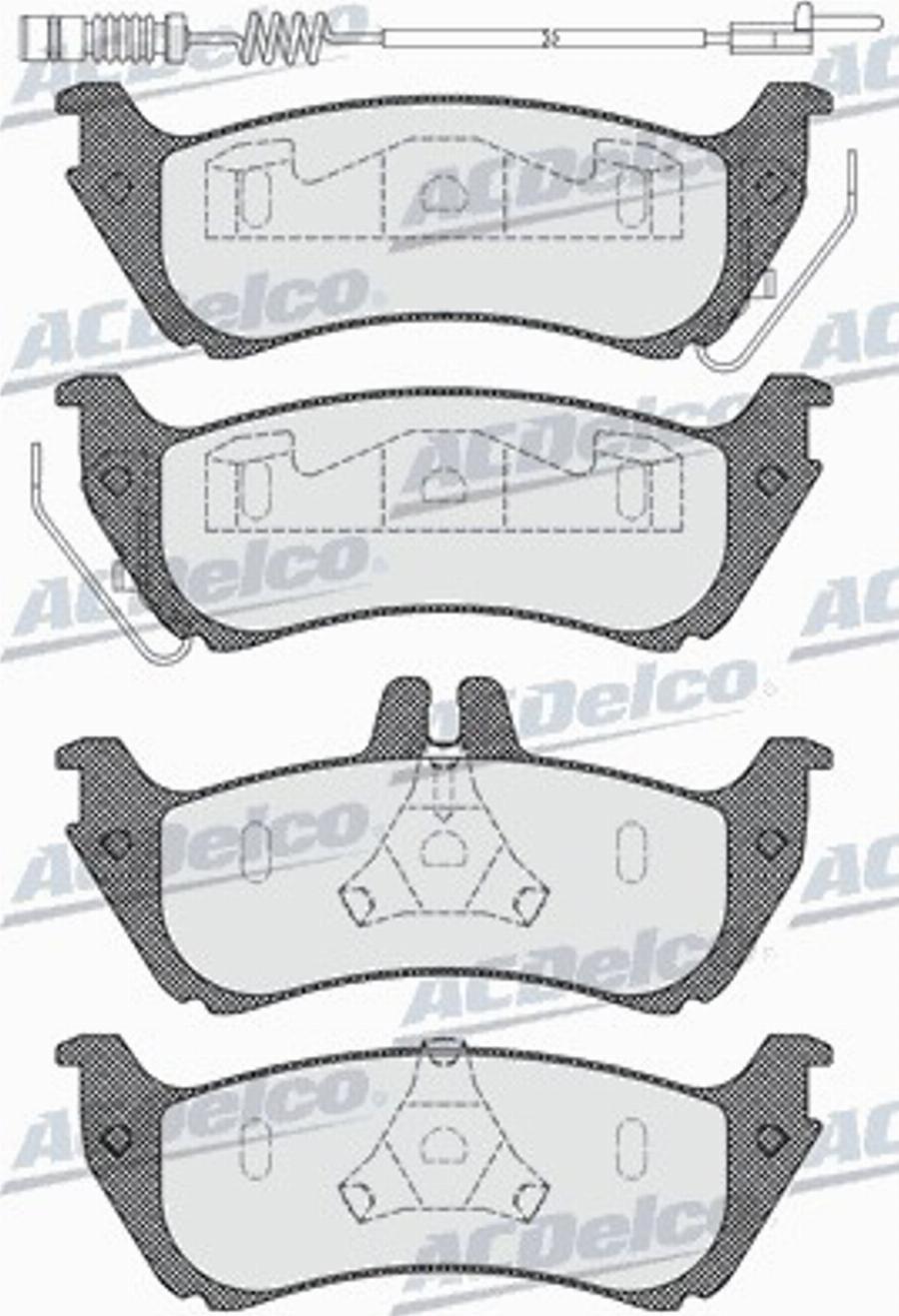 ACDelco AC0581000AD - Komplet Pločica, disk-kočnica www.molydon.hr