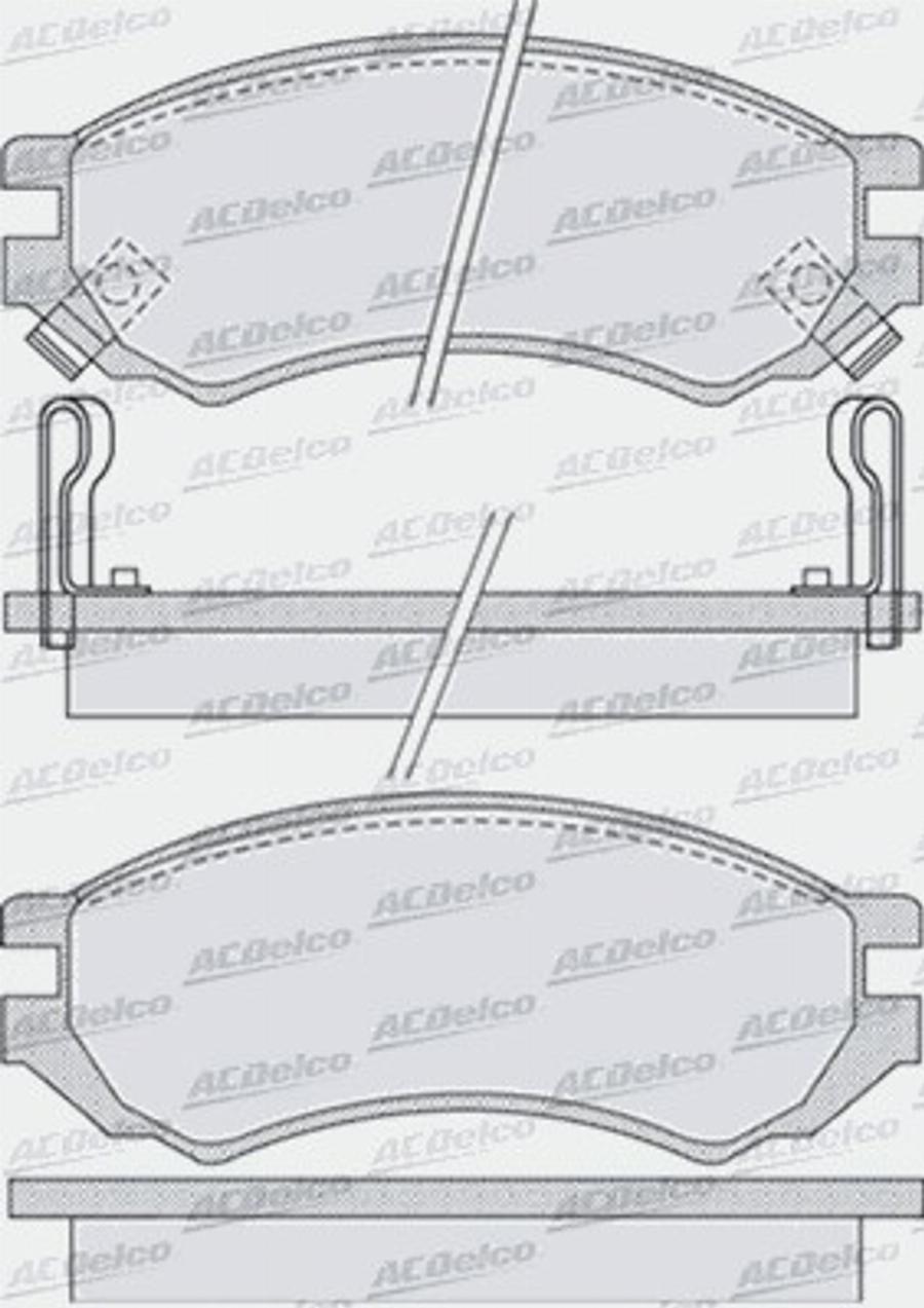 ACDelco AC0581008D - Komplet Pločica, disk-kočnica www.molydon.hr