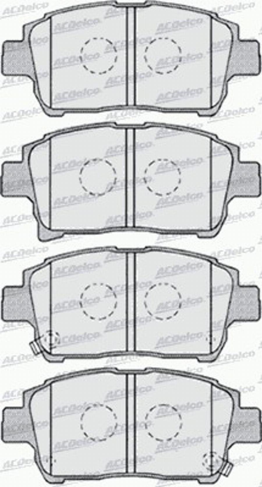 ACDelco AC0581003D - Komplet Pločica, disk-kočnica www.molydon.hr