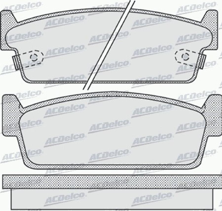 ACDelco AC0581010D - Komplet Pločica, disk-kočnica www.molydon.hr