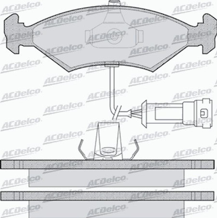 ACDelco AC0581087D - Komplet Pločica, disk-kočnica www.molydon.hr