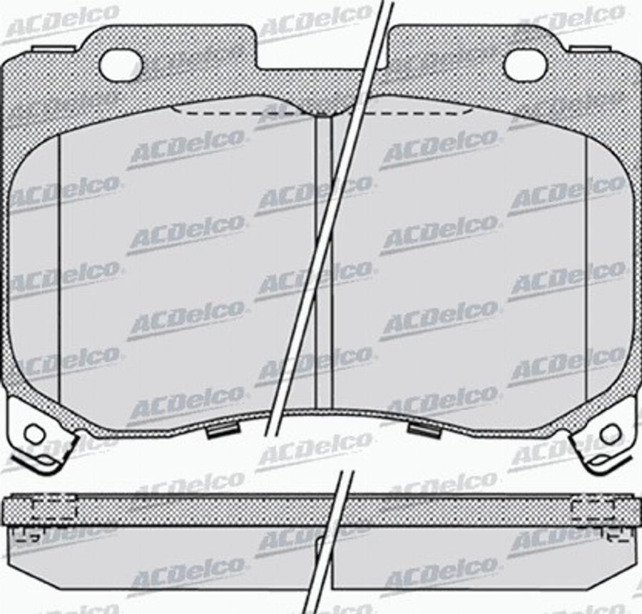 ACDelco AC0581023D - Komplet Pločica, disk-kočnica www.molydon.hr