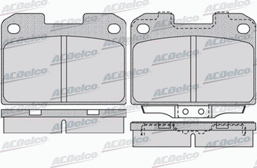 ACDelco AC0581022D - Komplet Pločica, disk-kočnica www.molydon.hr