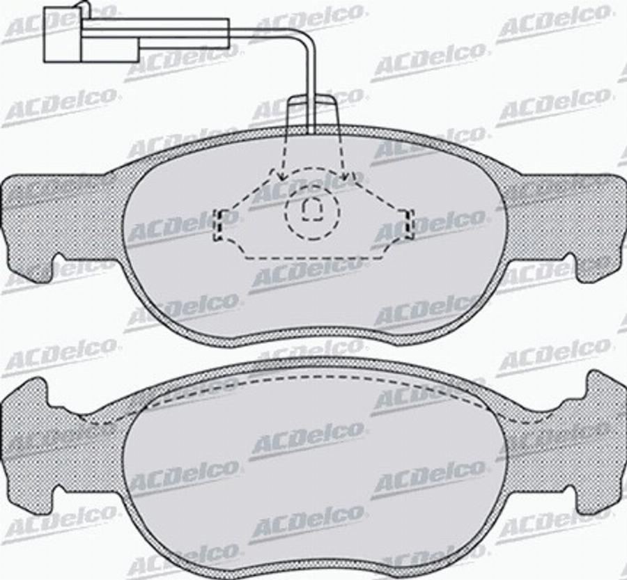 ACDelco AC0581075D - Komplet Pločica, disk-kočnica www.molydon.hr