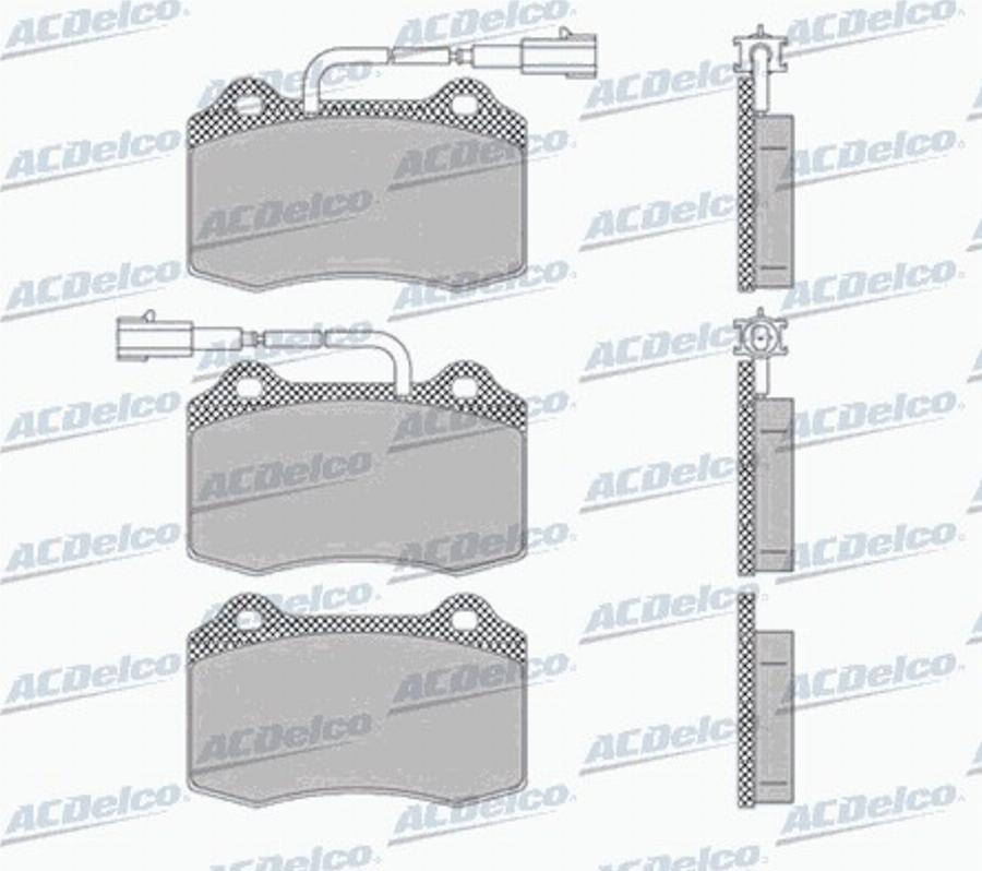 ACDelco AC0581141AD - Komplet Pločica, disk-kočnica www.molydon.hr