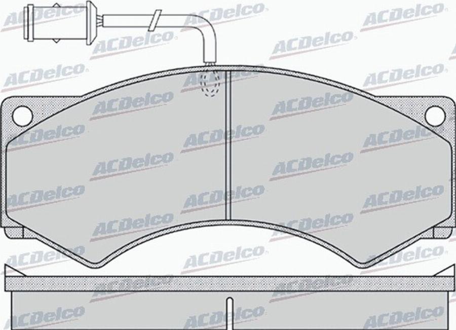 ACDelco AC0581155D - Komplet Pločica, disk-kočnica www.molydon.hr