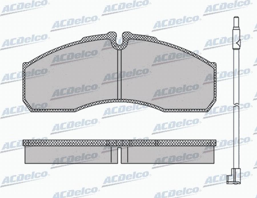 ACDelco AC0581109AD - Komplet Pločica, disk-kočnica www.molydon.hr