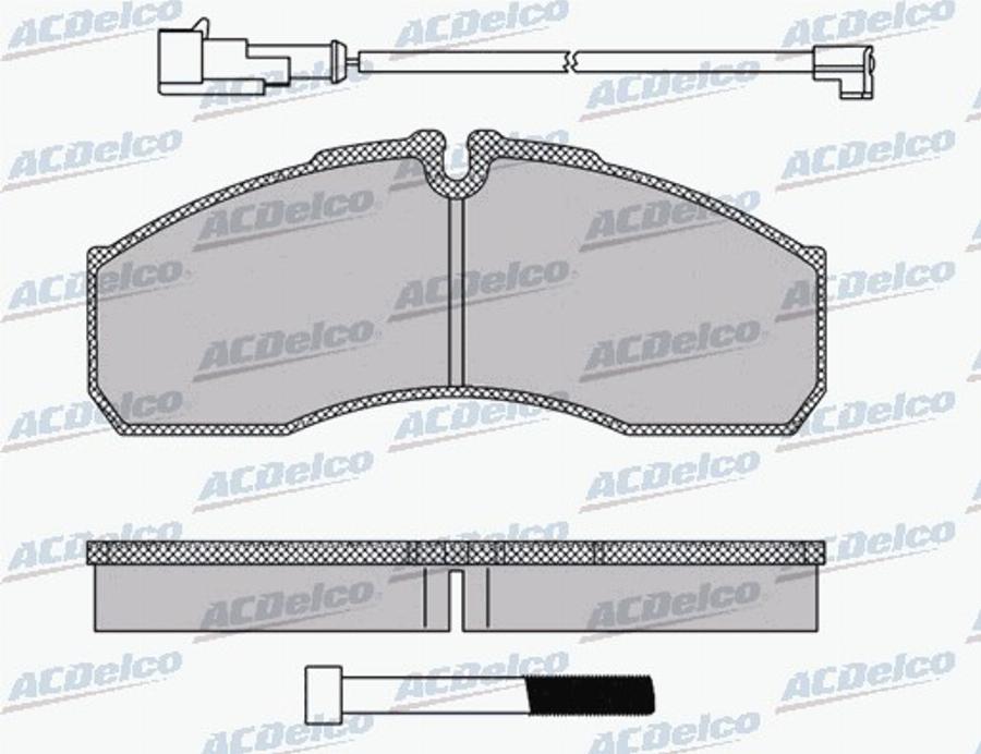 ACDelco AC0581109BD - Komplet Pločica, disk-kočnica www.molydon.hr