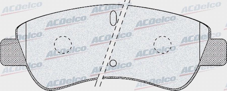 ACDelco AC0581188D - Komplet Pločica, disk-kočnica www.molydon.hr