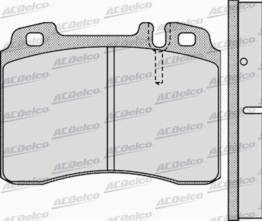 ACDelco AC0581131D - Komplet Pločica, disk-kočnica www.molydon.hr