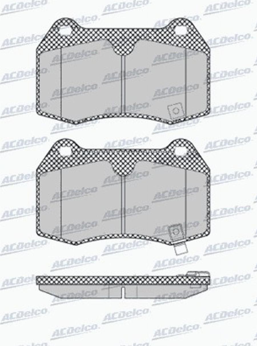 ACDelco AC0581358D - Komplet Pločica, disk-kočnica www.molydon.hr