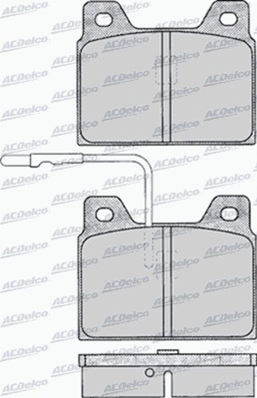 ACDelco AC058131D - Komplet Pločica, disk-kočnica www.molydon.hr