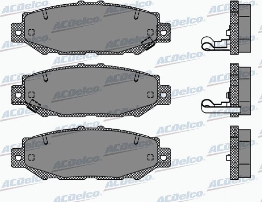 ACDelco AC0581385D - Komplet Pločica, disk-kočnica www.molydon.hr