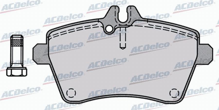 ACDelco AC0581242D - Komplet Pločica, disk-kočnica www.molydon.hr