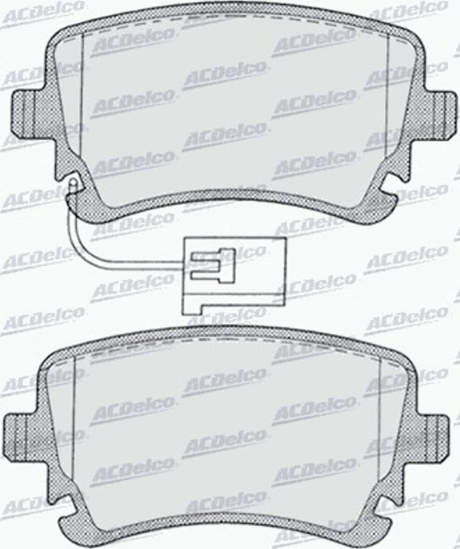 ACDelco AC0581256D - Komplet Pločica, disk-kočnica www.molydon.hr