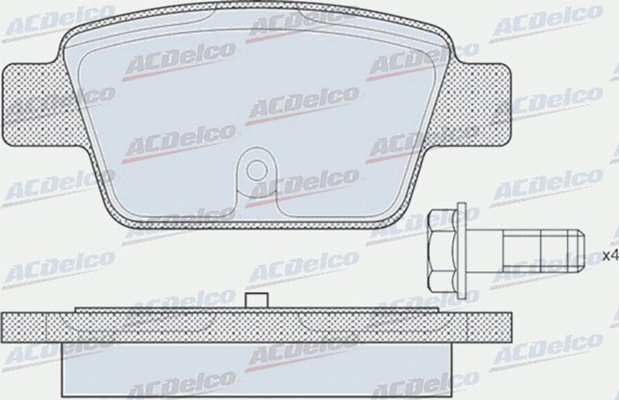 ACDelco AC0581269D - Komplet Pločica, disk-kočnica www.molydon.hr