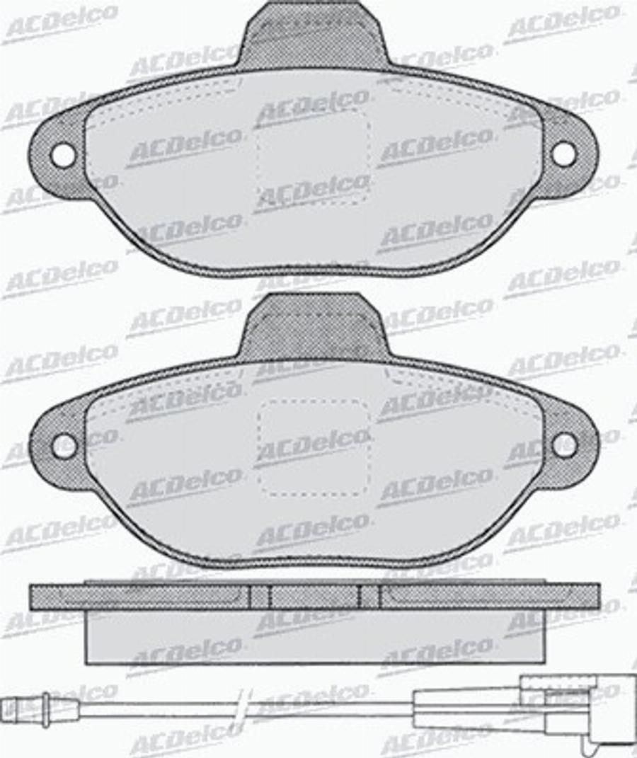 ACDelco AC0581262D - Komplet Pločica, disk-kočnica www.molydon.hr