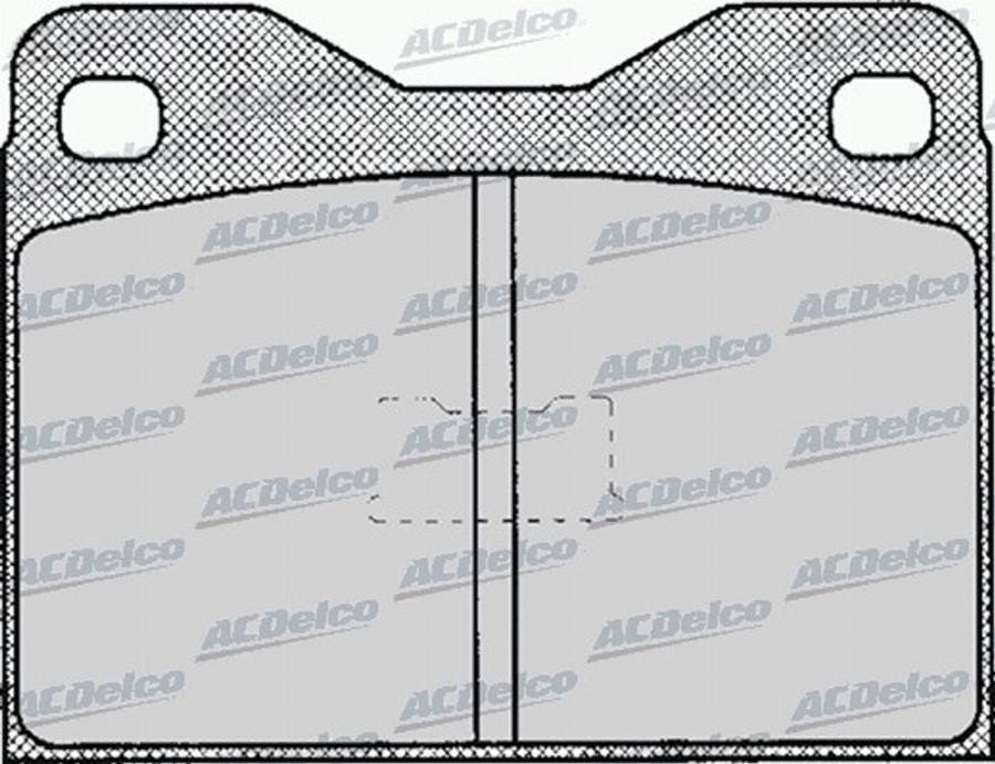 ACDelco AC058120D - Komplet Pločica, disk-kočnica www.molydon.hr