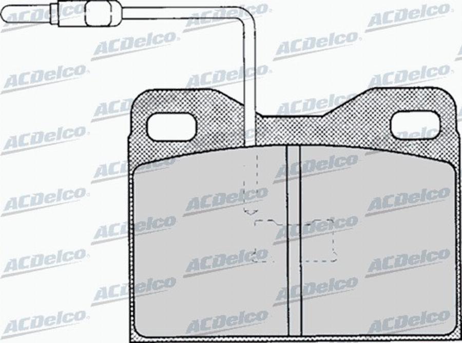 ACDelco AC058121D - Komplet Pločica, disk-kočnica www.molydon.hr