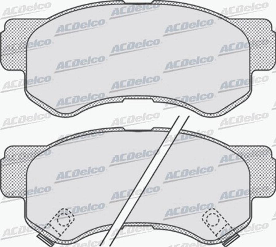 ACDelco AC058847D - Komplet Pločica, disk-kočnica www.molydon.hr