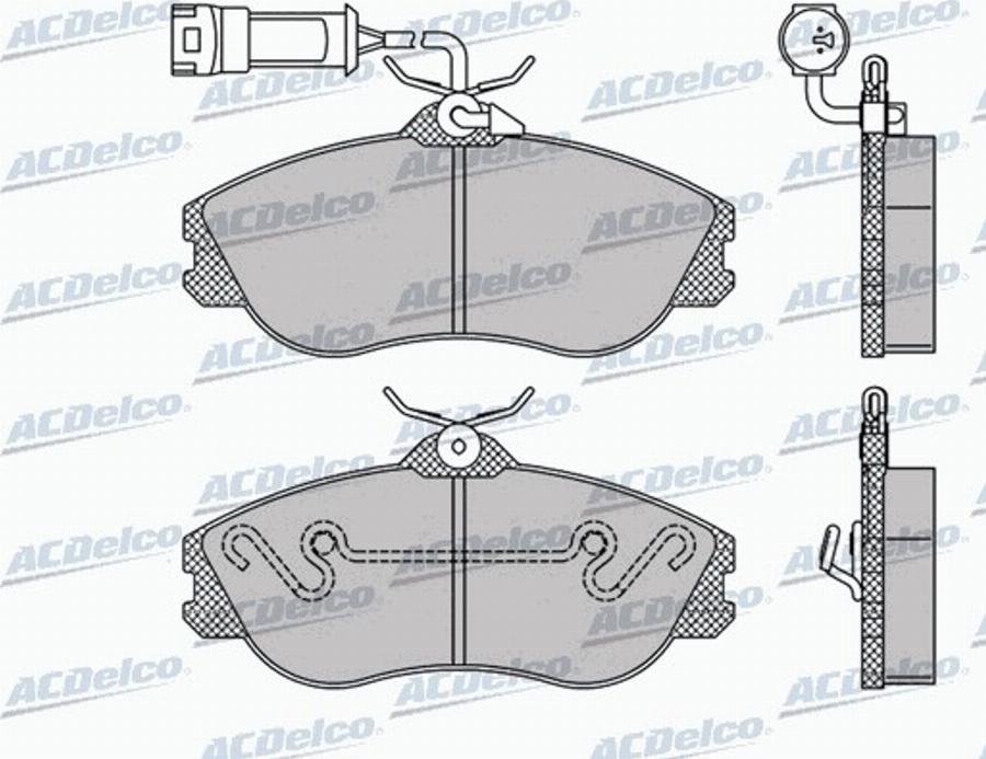 ACDelco AC058350D - Komplet Pločica, disk-kočnica www.molydon.hr