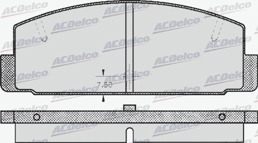 ACDelco AC058336D - Komplet Pločica, disk-kočnica www.molydon.hr