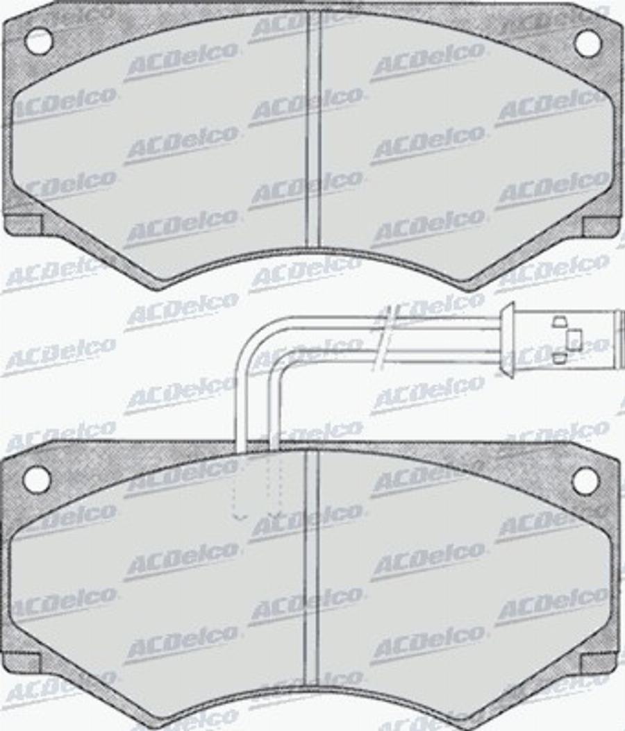 ACDelco AC058292D - Komplet Pločica, disk-kočnica www.molydon.hr