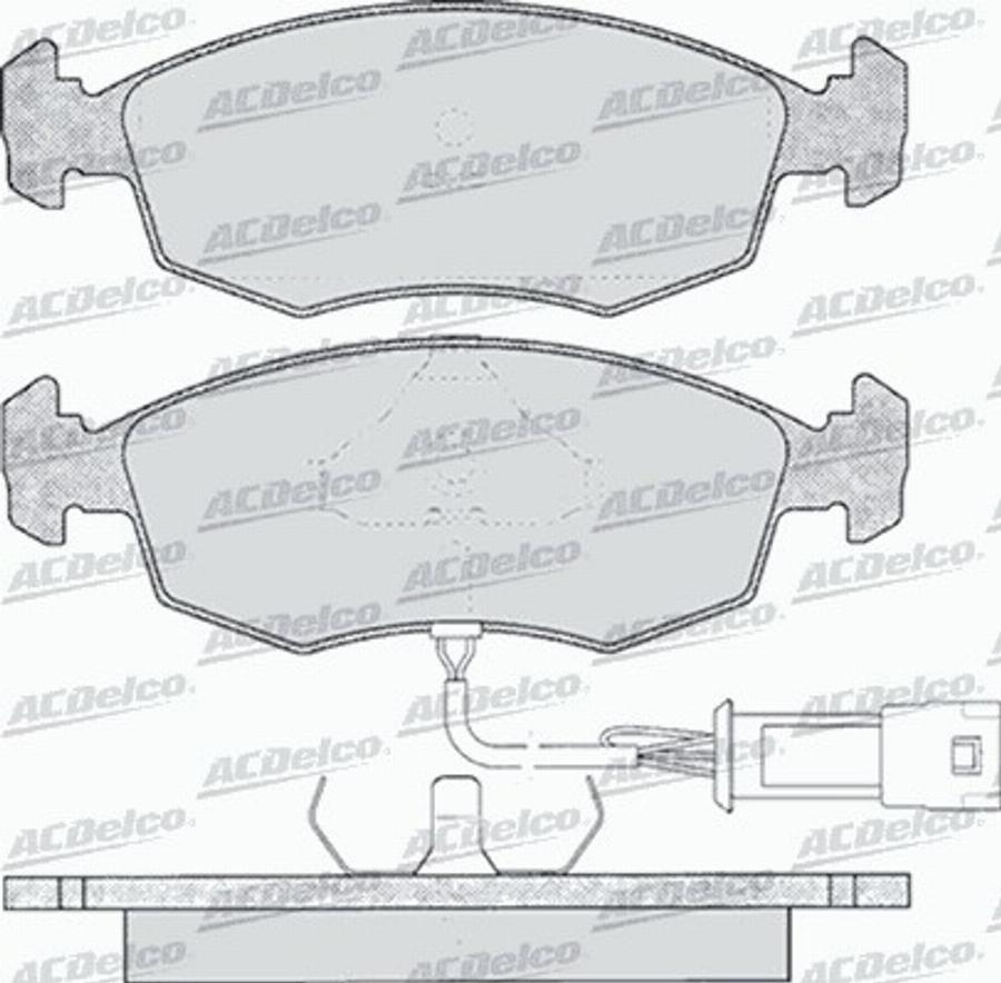 ACDelco AC058269D - Komplet Pločica, disk-kočnica www.molydon.hr