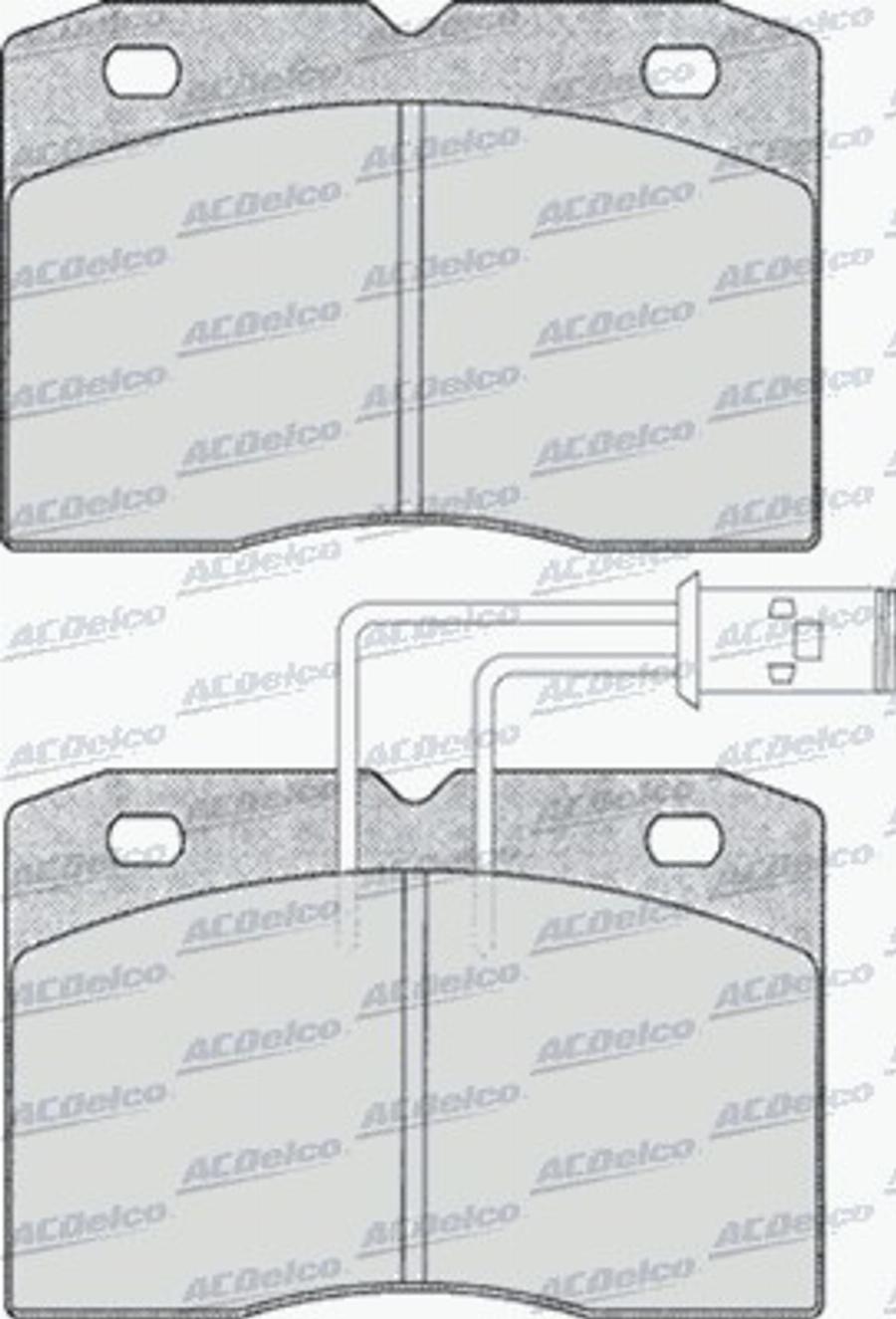 ACDelco AC058281D - Komplet Pločica, disk-kočnica www.molydon.hr