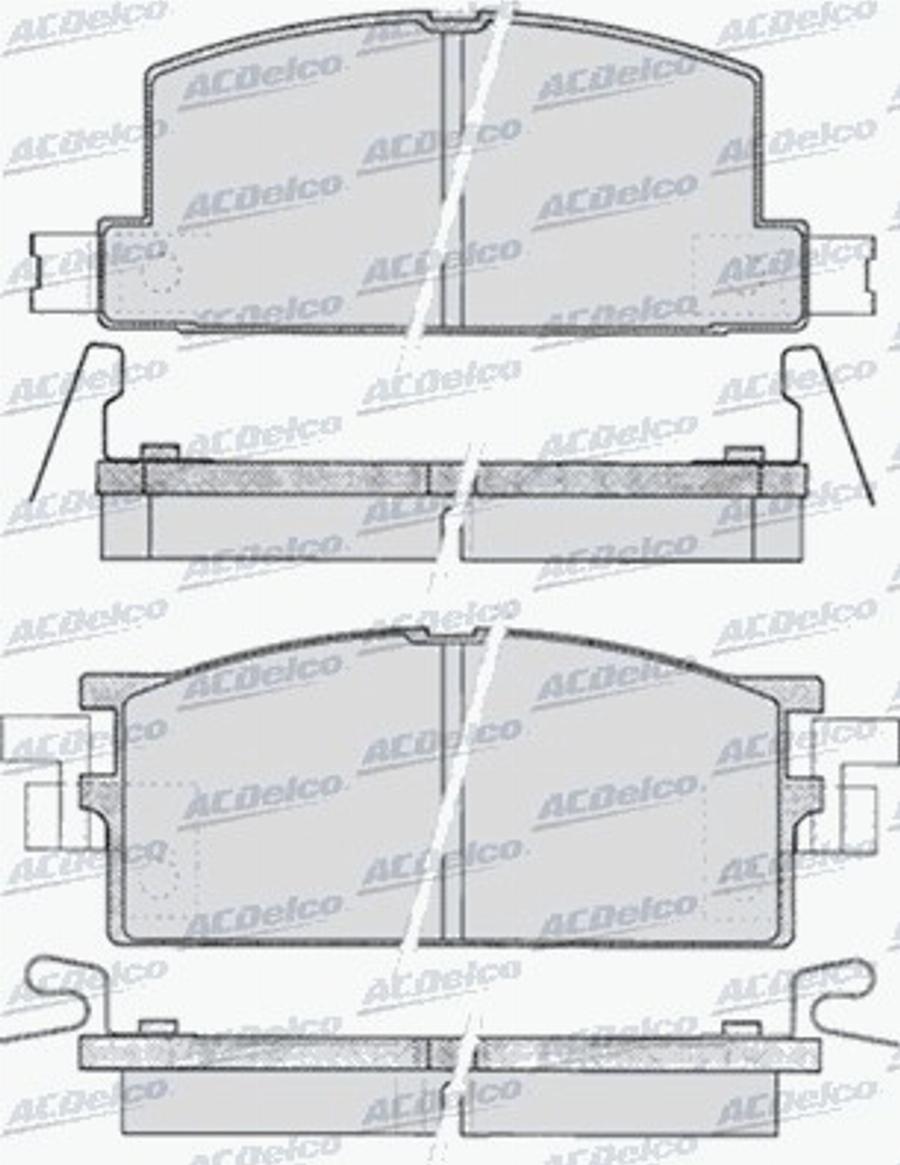 ACDelco AC058287D - Komplet Pločica, disk-kočnica www.molydon.hr