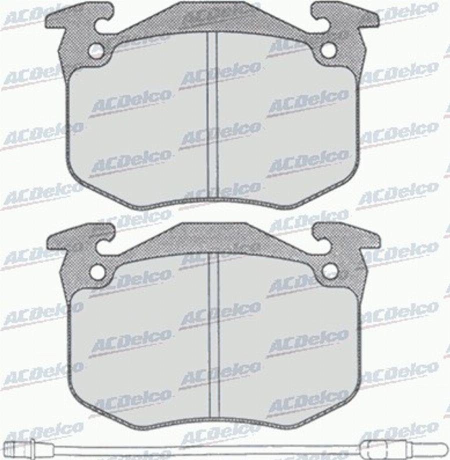 ACDelco AC058228D - Komplet Pločica, disk-kočnica www.molydon.hr