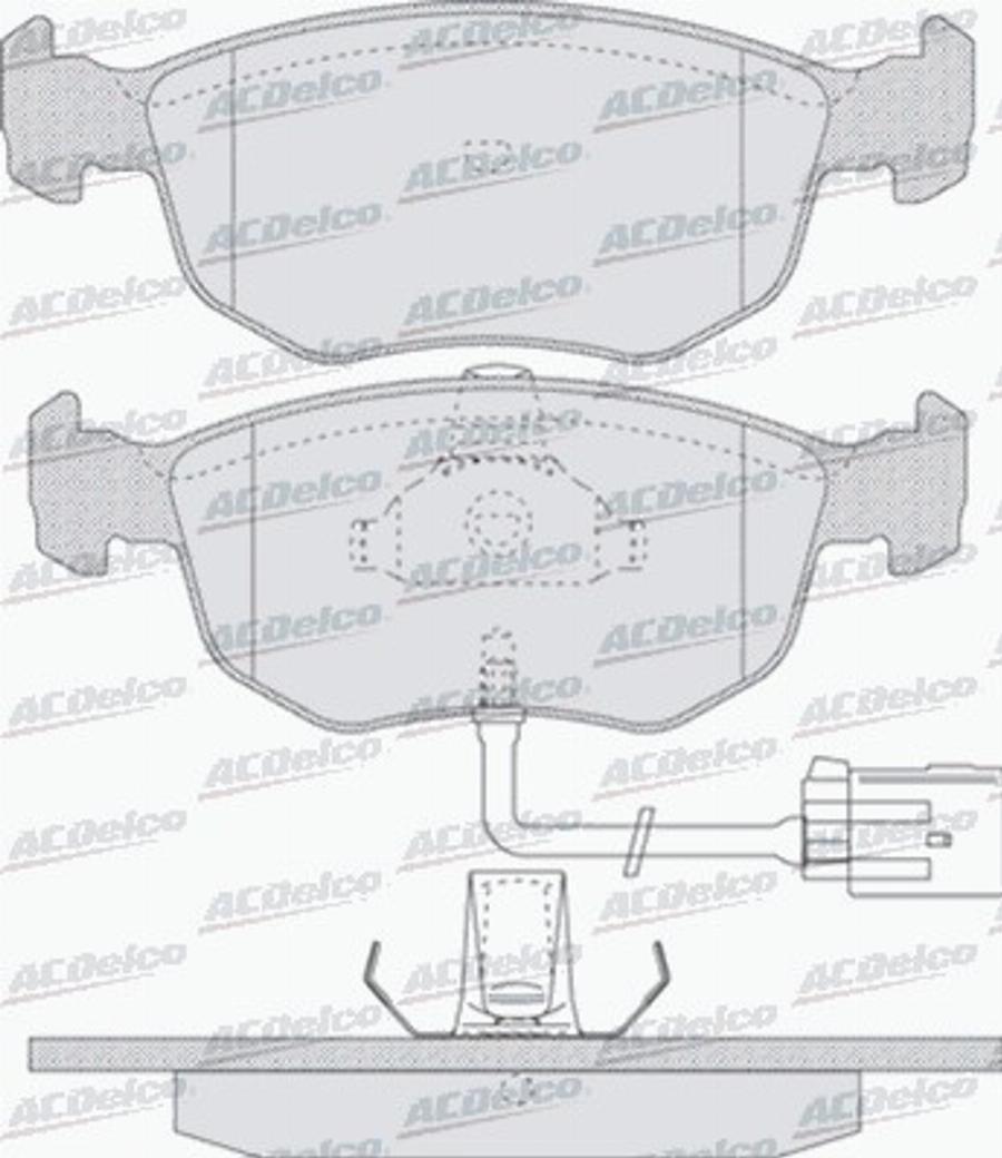 ACDelco AC058745 - Komplet Pločica, disk-kočnica www.molydon.hr