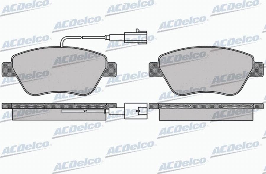 ACDelco AC058763AD - Komplet Pločica, disk-kočnica www.molydon.hr