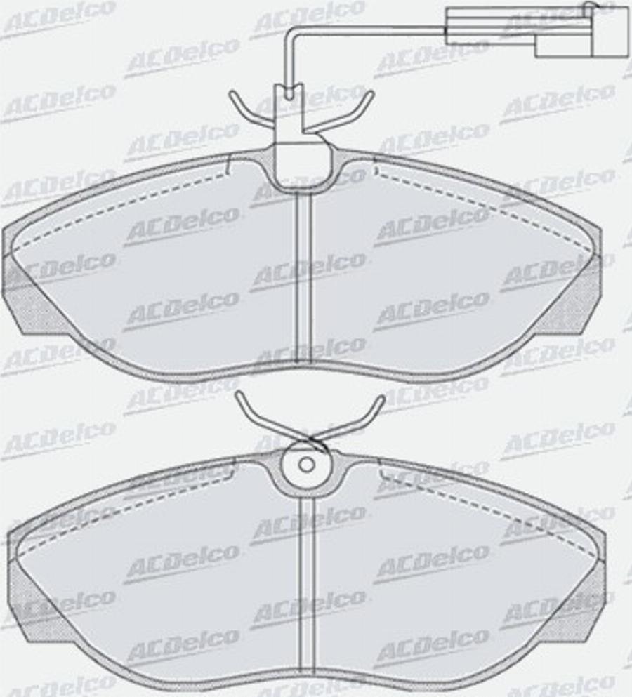 ACDelco AC058774D - Komplet Pločica, disk-kočnica www.molydon.hr