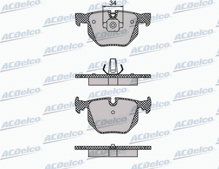 ACDelco AC894981D - Komplet Pločica, disk-kočnica www.molydon.hr