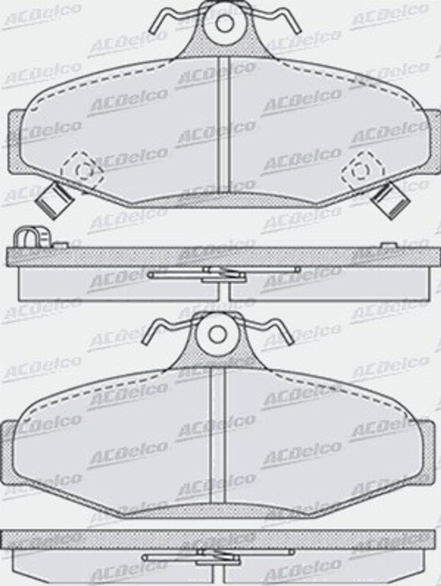 ACDelco AC894481D - Komplet Pločica, disk-kočnica www.molydon.hr