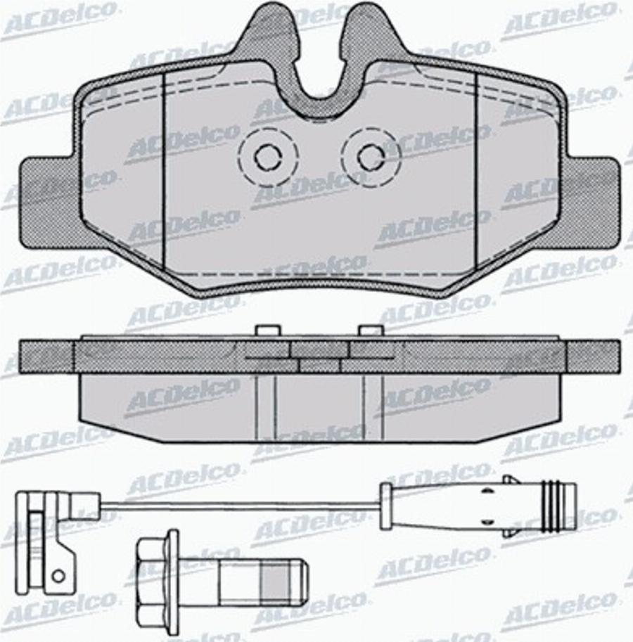 ACDelco AC893681D - Komplet Pločica, disk-kočnica www.molydon.hr