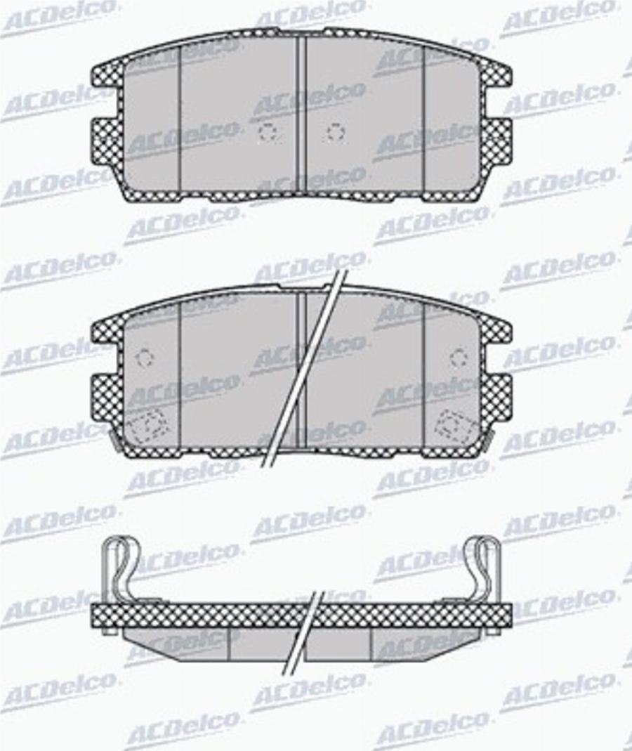 ACDelco AC849181D - Komplet Pločica, disk-kočnica www.molydon.hr