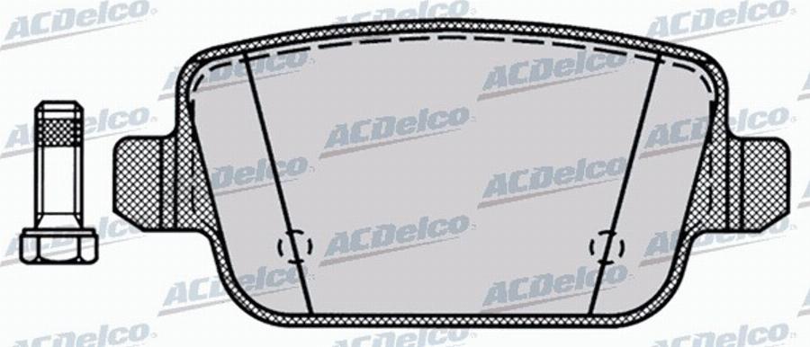 ACDelco AC846681D - Komplet Pločica, disk-kočnica www.molydon.hr