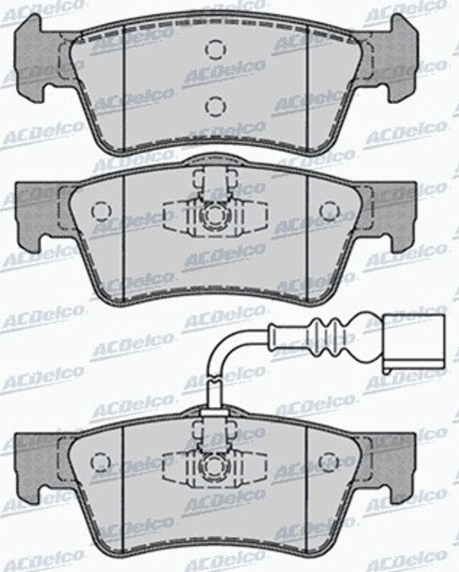 ACDelco AC859081D - Komplet Pločica, disk-kočnica www.molydon.hr